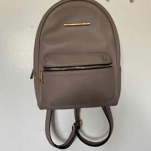 Mini Faux Leather Backpack